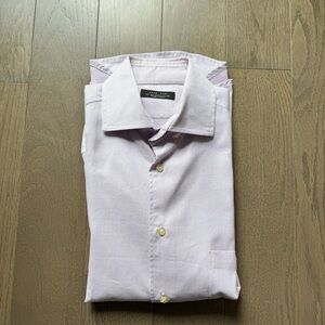 LAVENDER ZARA MEN’S BUTTON DOWN LONG SLEEVE SHIRT